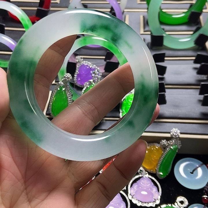 富***姐非金属珐琅蓝皮鼠毛