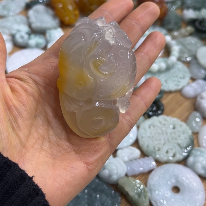 玉髓未镶嵌手饰小手把