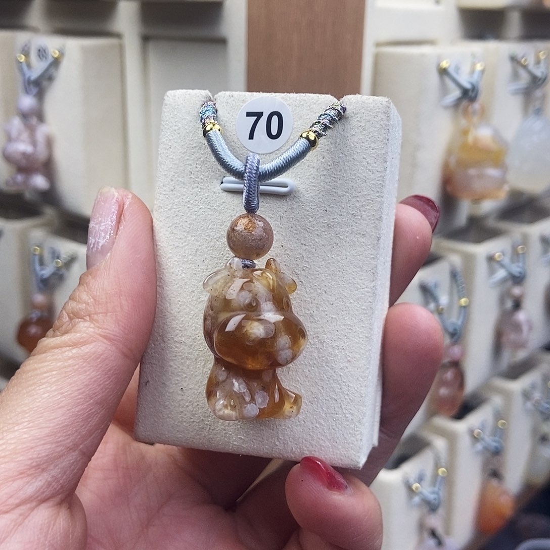 石英质玉吊坠(不含链)未镶嵌小*7