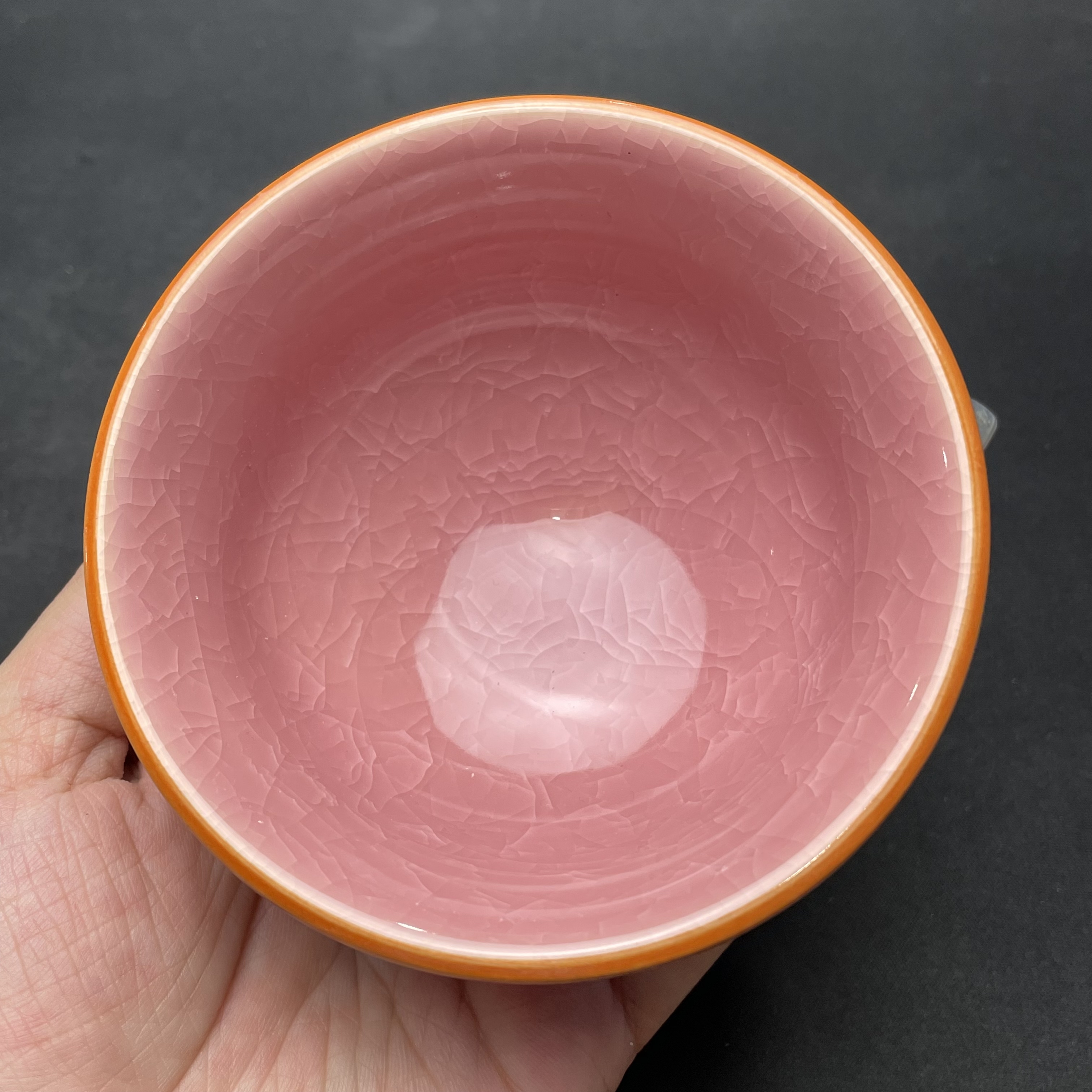 微瑕粉冰花非遗建盏茶杯主人杯