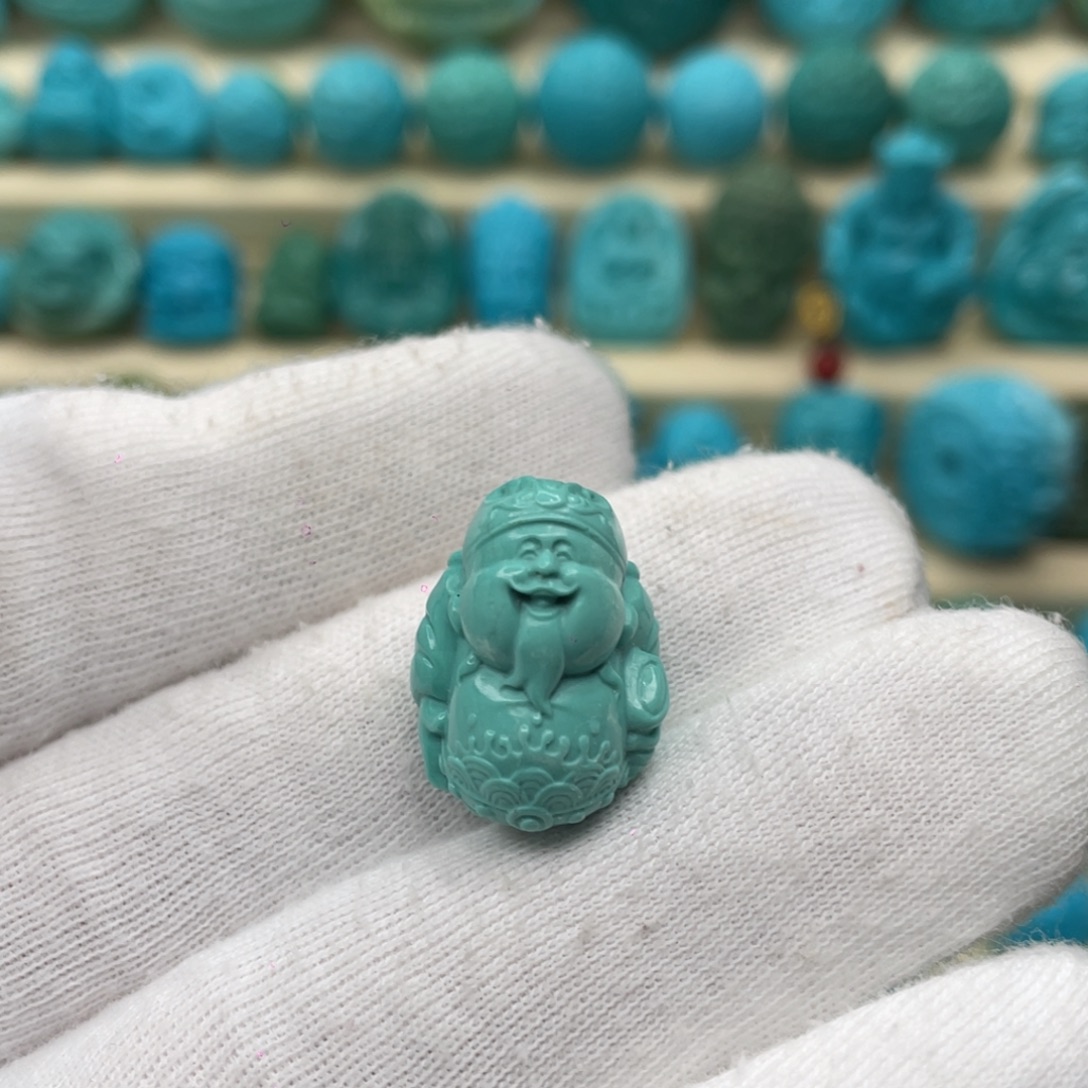 绿松石未镶嵌颈饰卡15-20