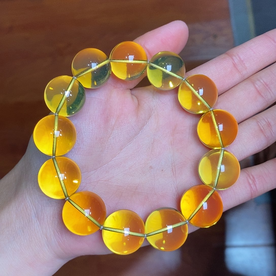 琥珀颈饰未镶嵌38.5克