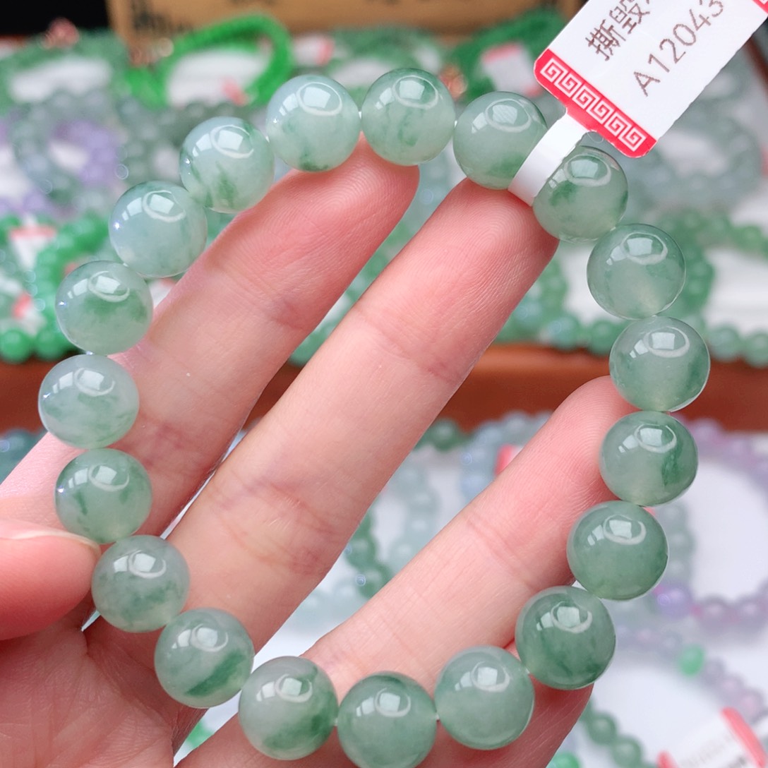 翡翠手链未镶嵌翡翠10mm