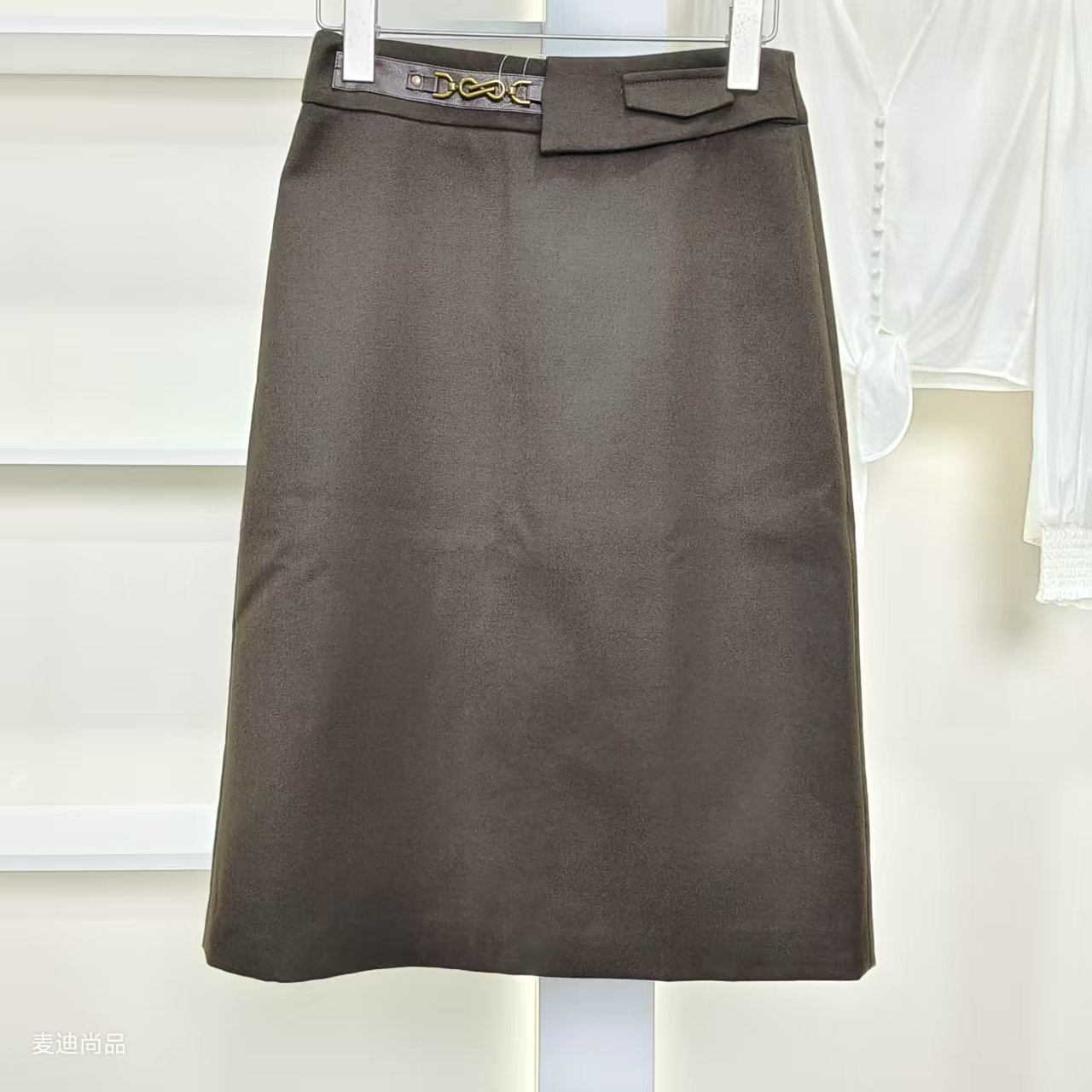 麦迪尚品【DS】50604140 复古链条半身裙春季女装专柜撤柜