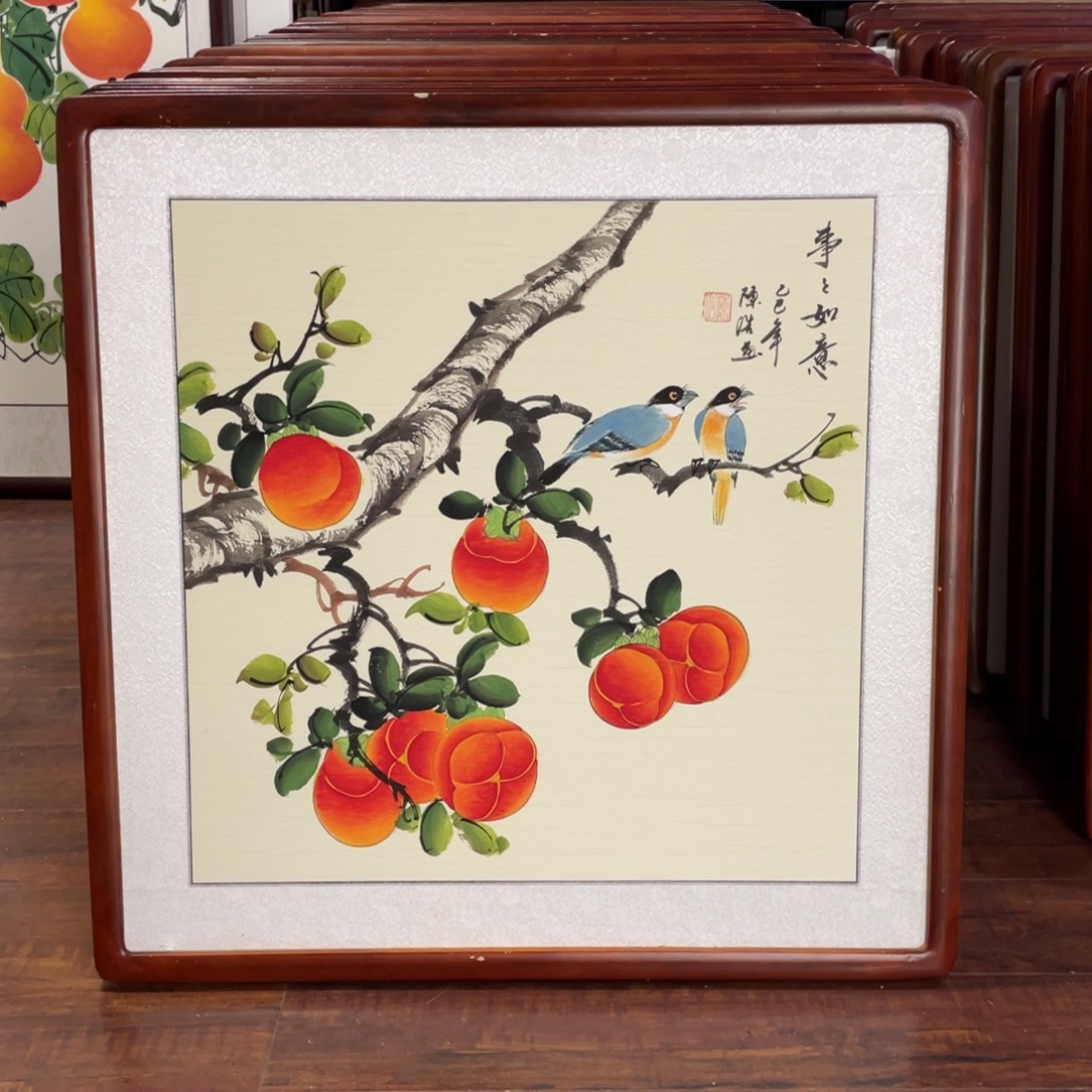 国画带框尺寸63*63厘米