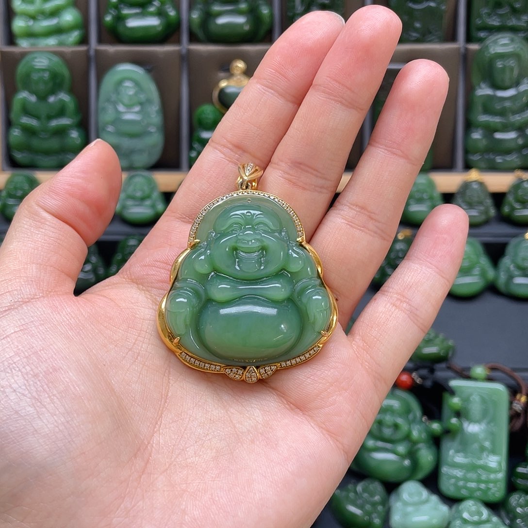 颈饰银S925镶嵌和田玉