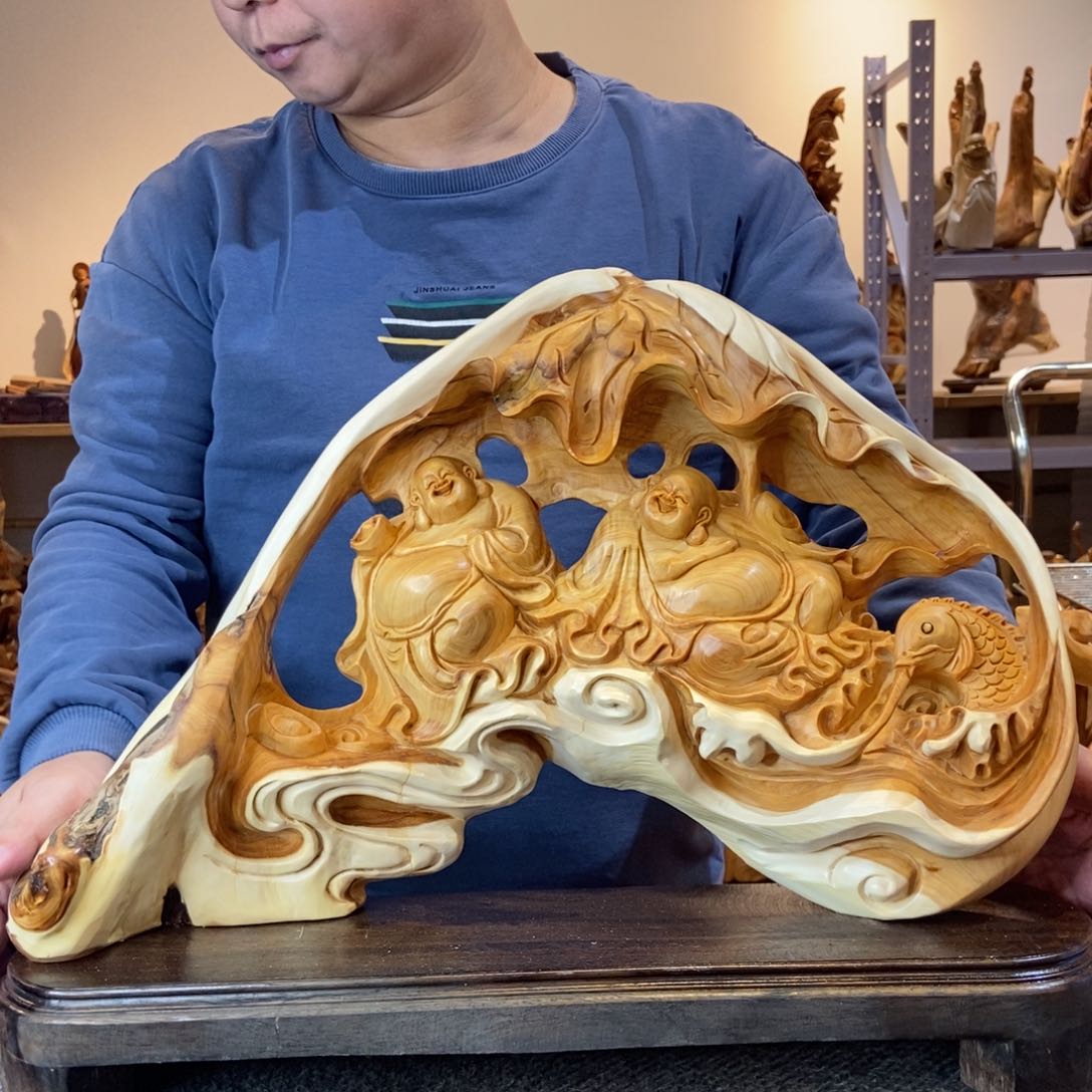 柏木（崖柏）太行崖柏根雕摆件