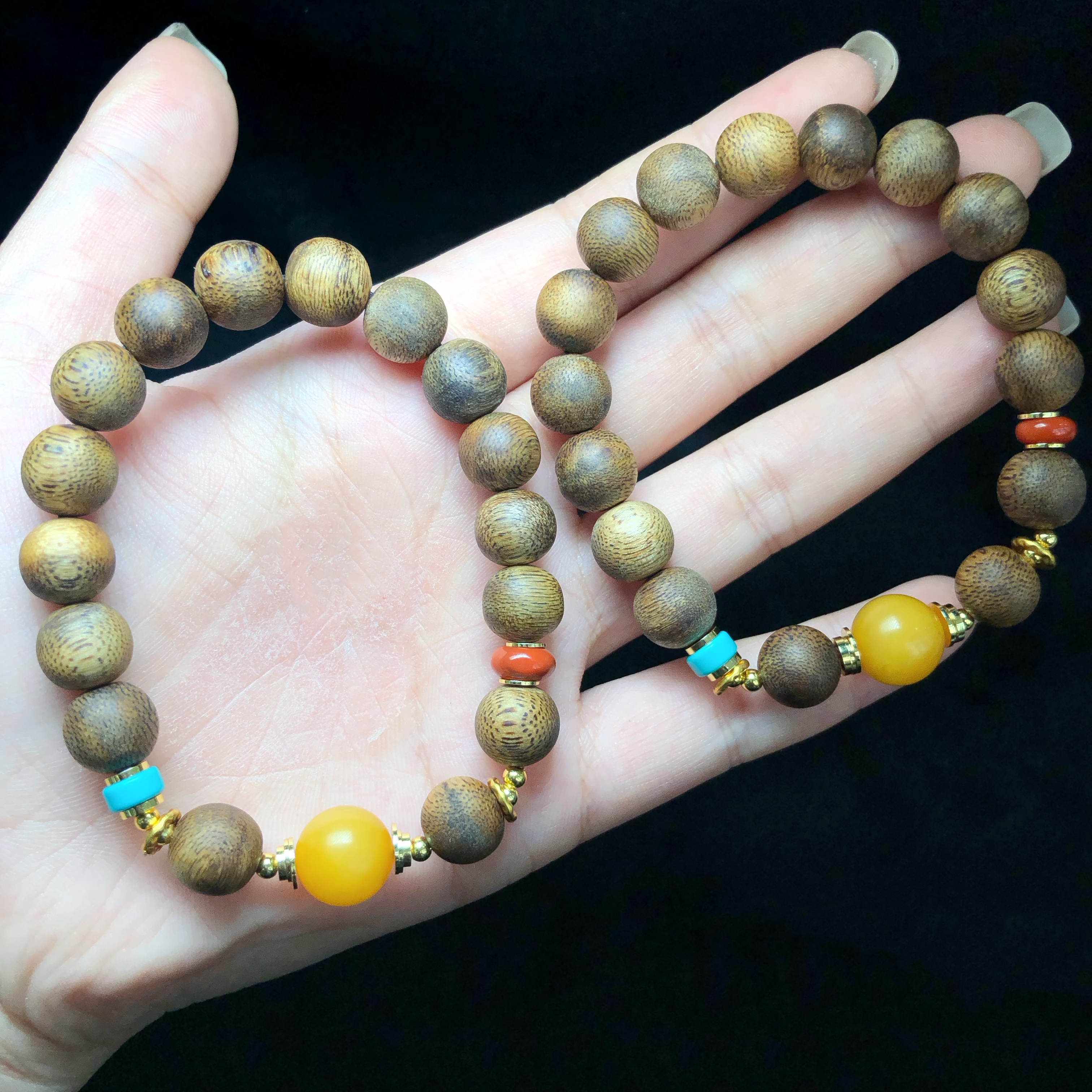 沉香【云上好物】沉香DIY手串-多样性发其一-10mm-DS36262-4（JG）