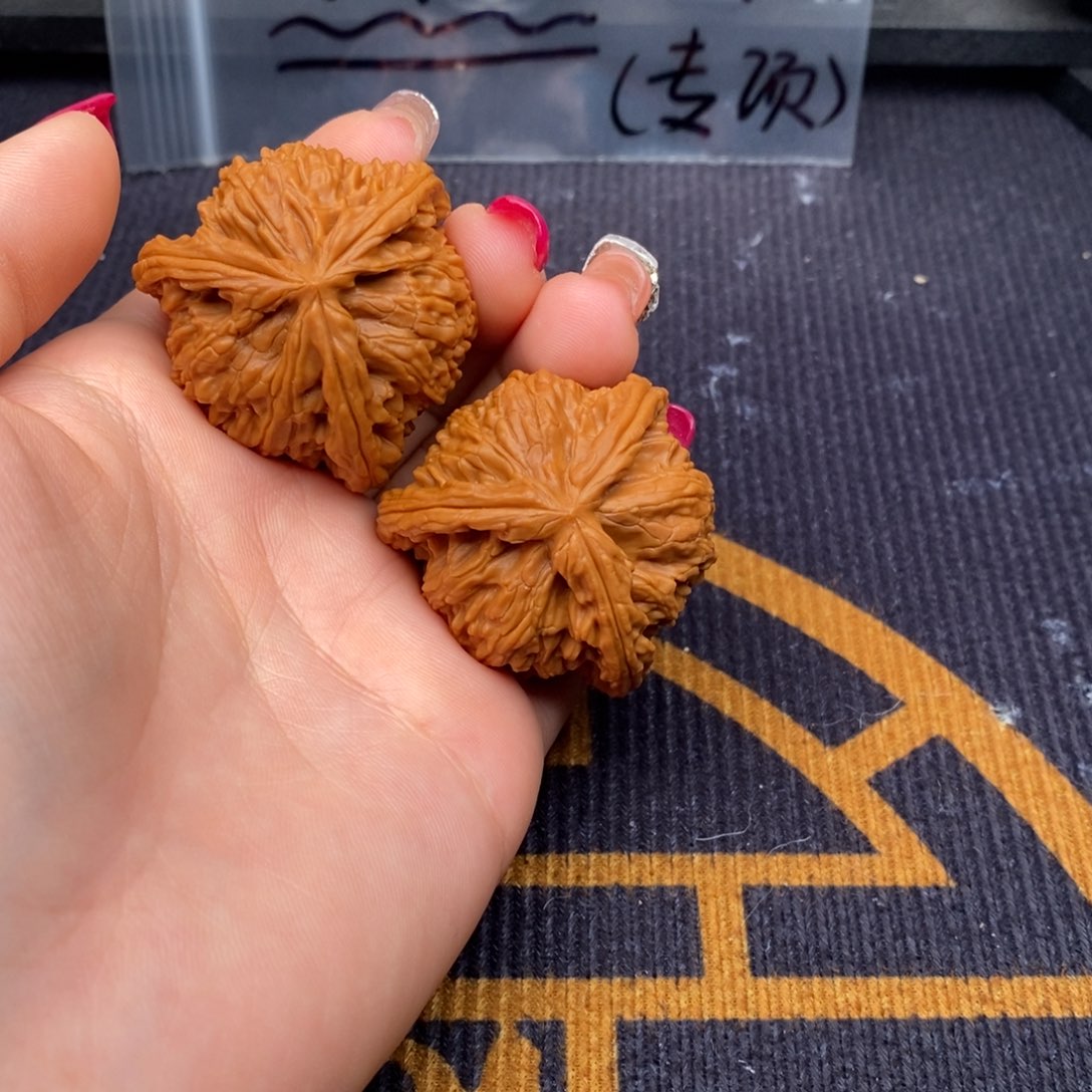 晓***欣文玩核桃把件白狮子