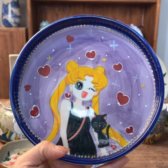 炉景德镇釉下手绘陶瓷 