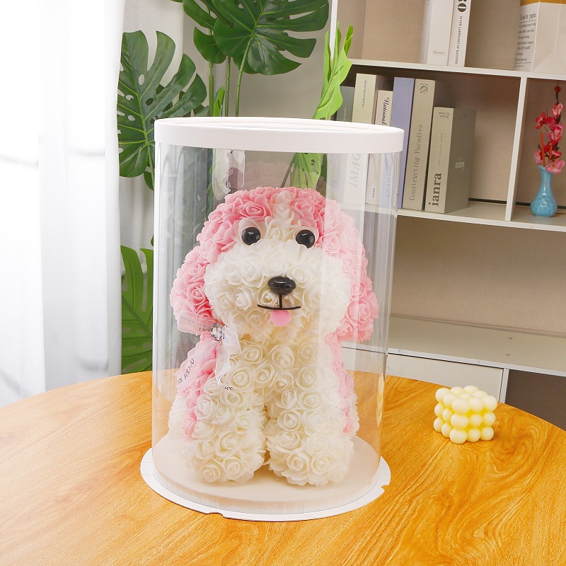 永生花宠物玫瑰花哈巴狗礼物求婚告白送女友生日礼物马尔济斯