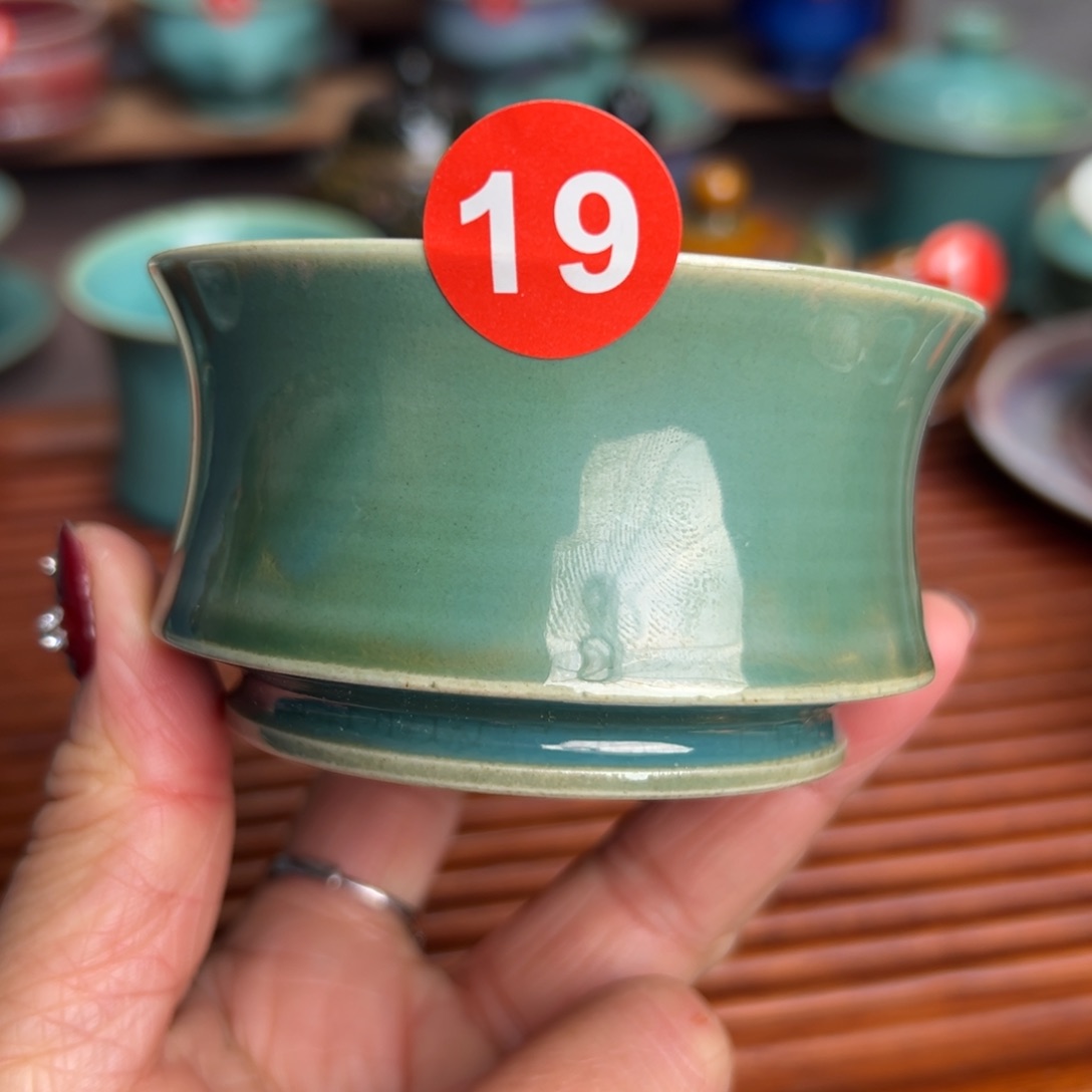 手工制作手拉坯工艺钧瓷茶具