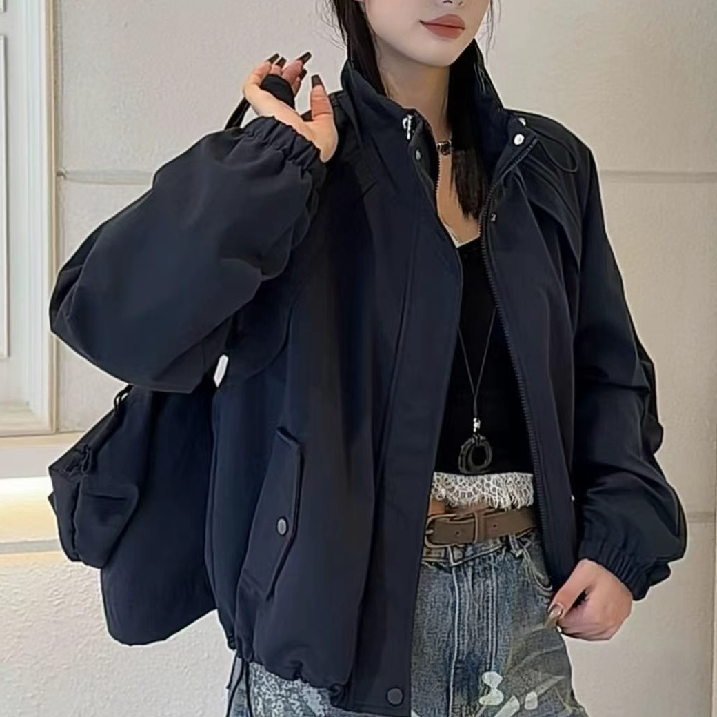 6697新款宽松休闲百搭棉衣外套