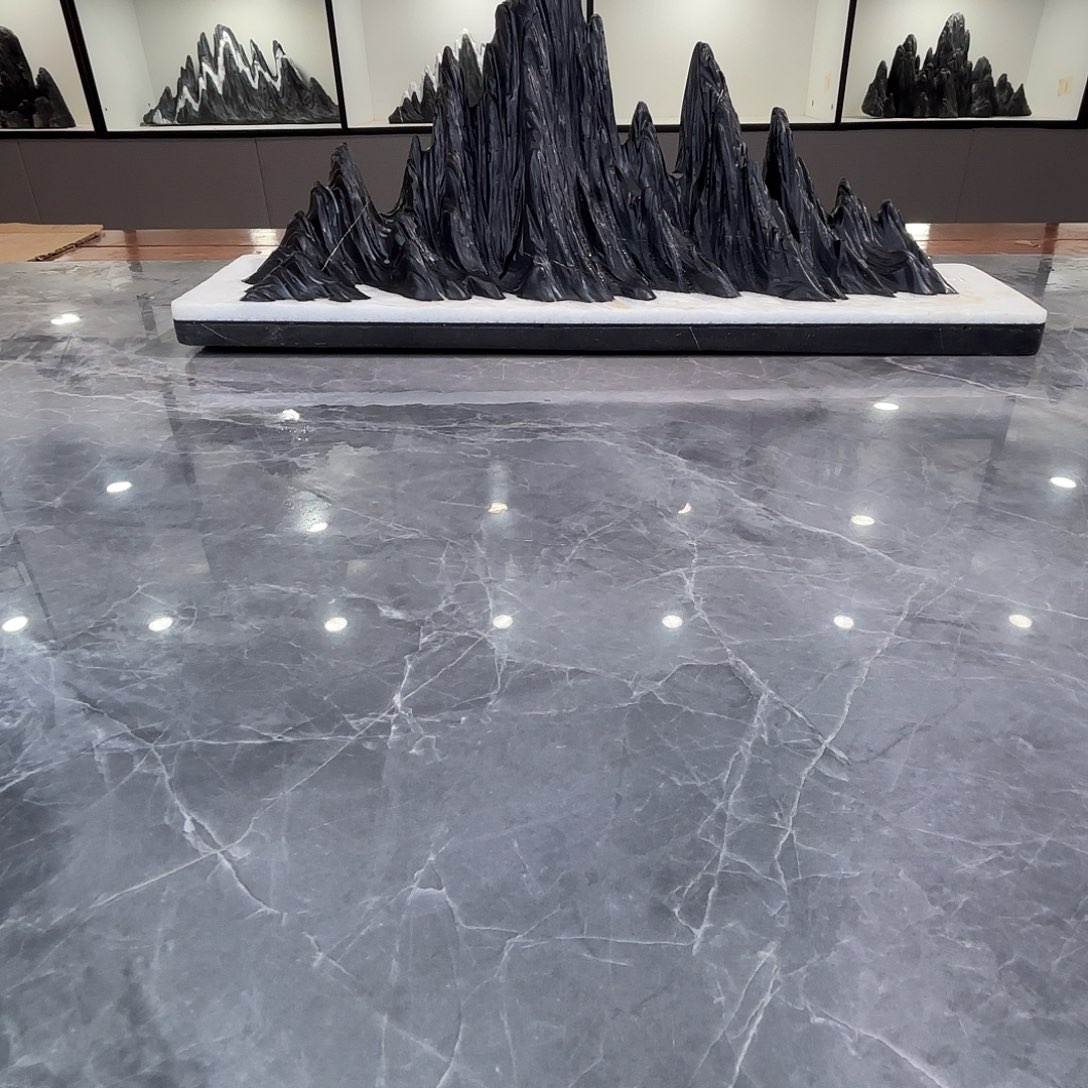 霸***天砖雕灵璧石雕刻山峰摆件