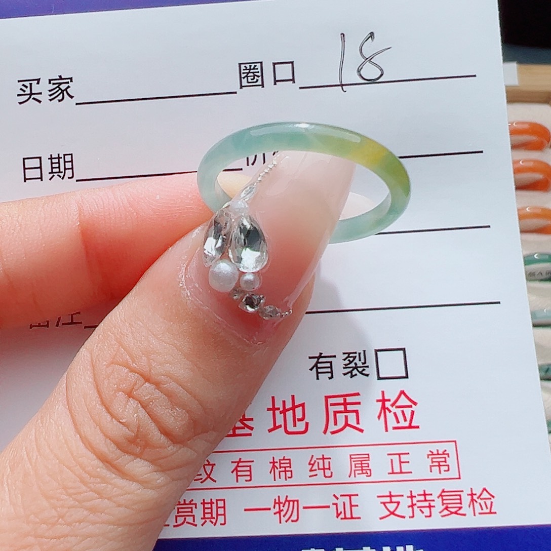 糖***胖未镶嵌戒指翡翠天然