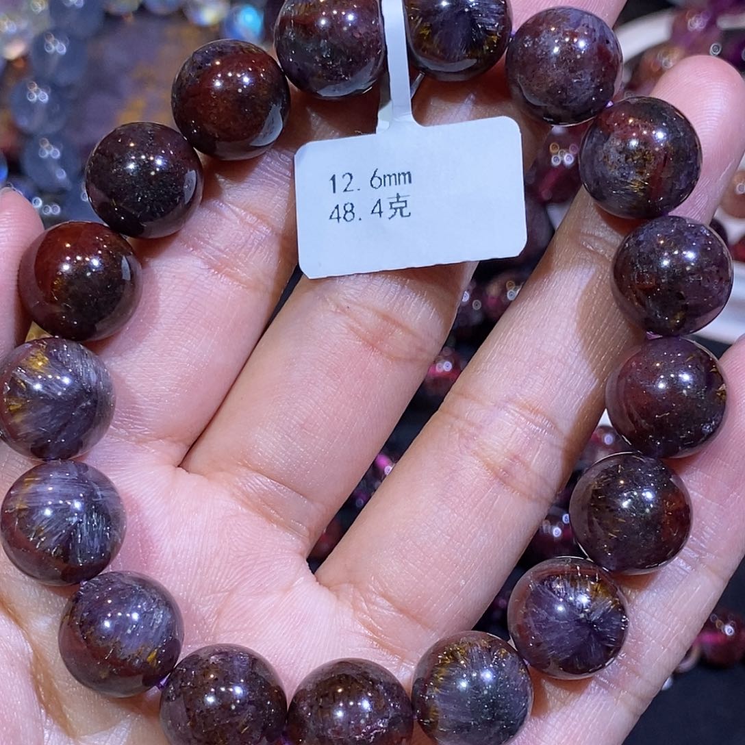 水晶手链未镶嵌12.6mm左右