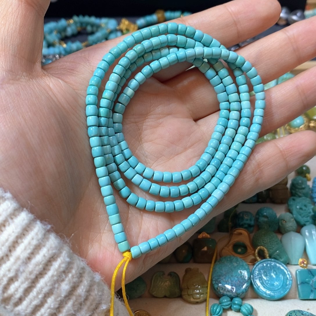 绿松石未镶嵌项链