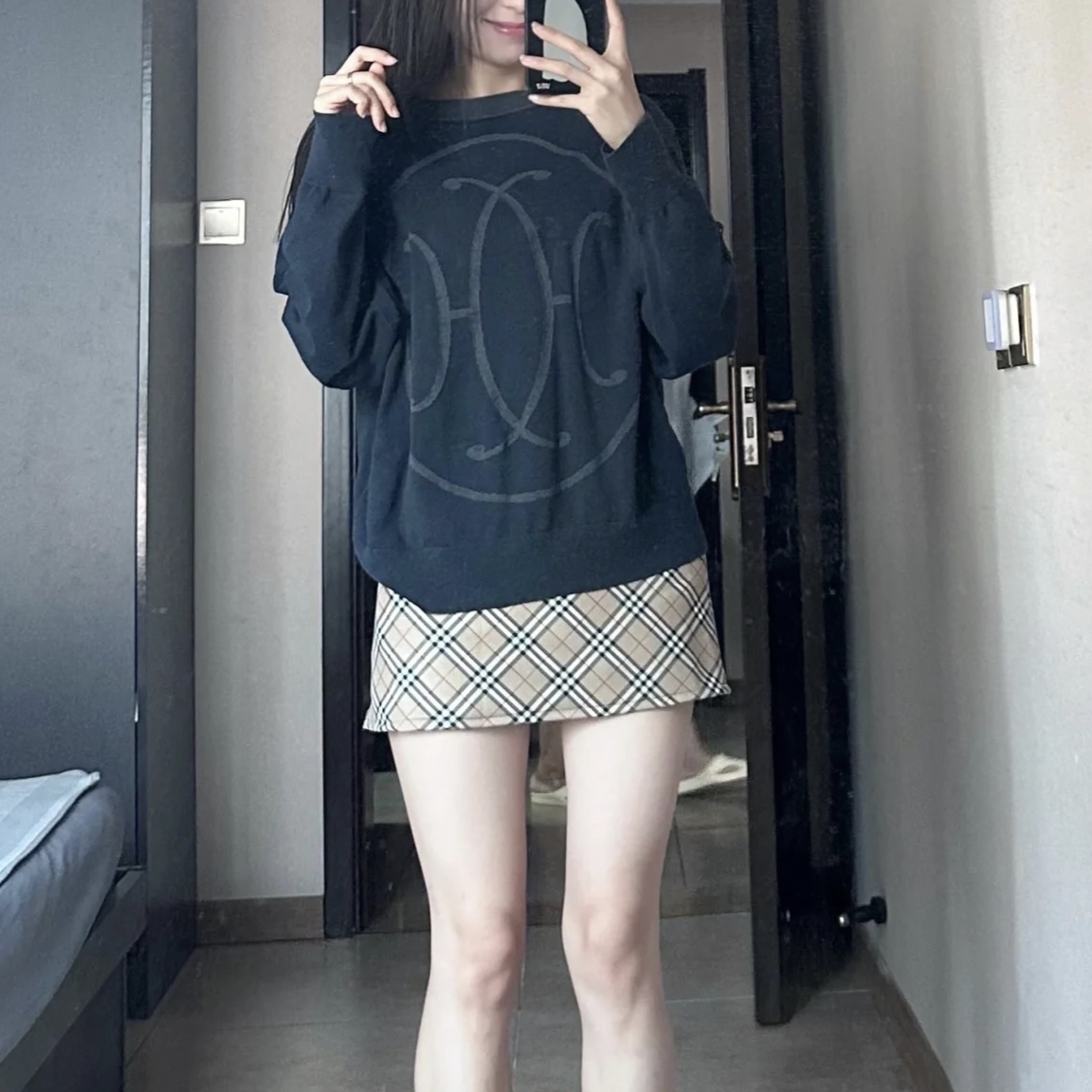 99新 Hermes/爱马仕 长袖针织衬衫 34 H0H2636D11234 12729867