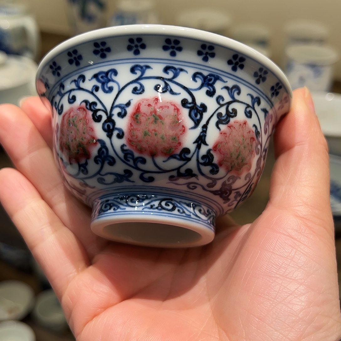 微瑕不晓堂柴窑青花釉里红
