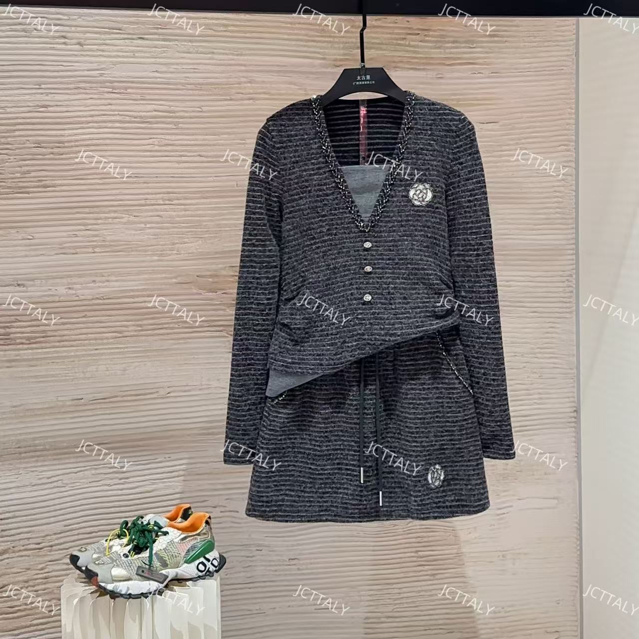 【宠粉价】时尚套装女装春秋百搭高级轻奢套装设计师TZ-636