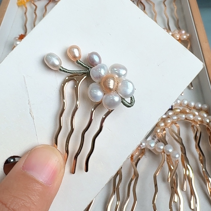 未镶嵌淡水珍珠发饰