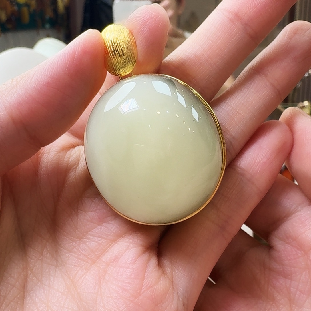 琥珀银S925镶嵌颈饰吊坠