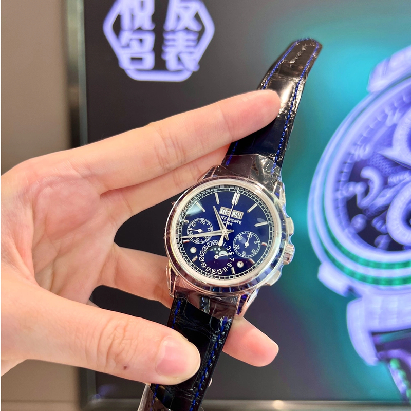 99新 Patek Philippe/百达翡丽 5271p蓝宝万年历23年全套