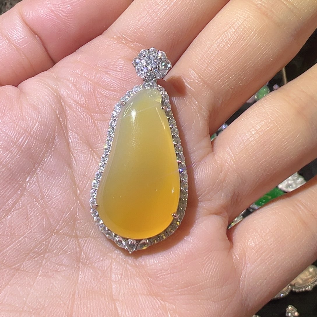 【闪购商品】玛瑙/玉髓颈饰银S925镶嵌✨***?