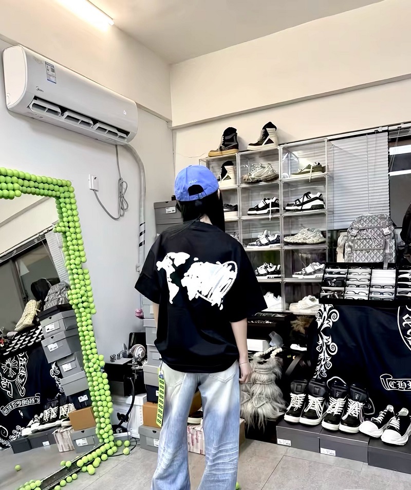 呆呆姐  GD地球毛巾刺绣圆领重磅短袖T 明星重磅私服 全网爆火