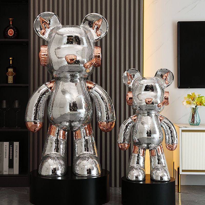 网红潮牌背包DJ卡通机械熊落地大摆件蓝牙音箱轻奢创意潮玩