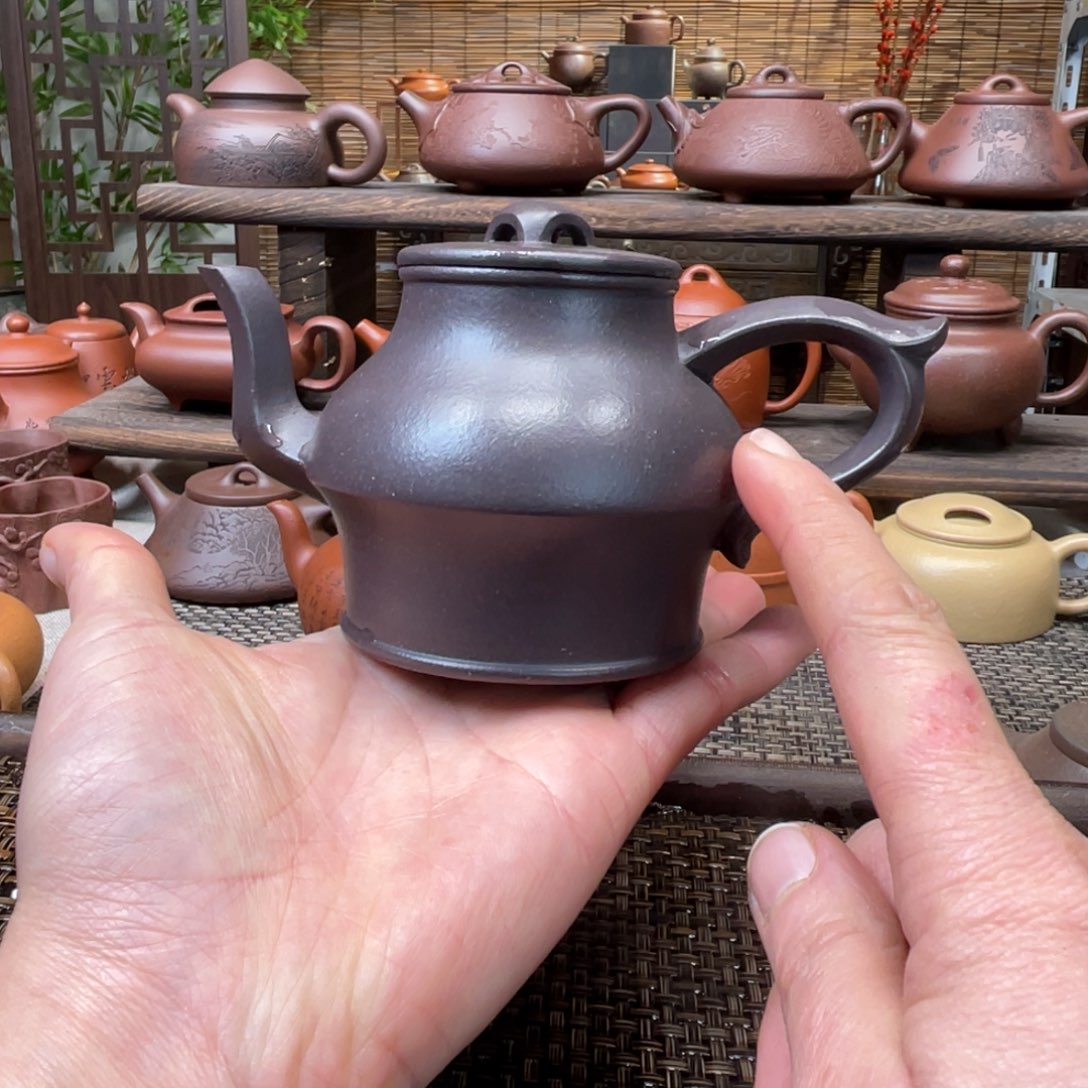 紫砂茶壶宜兴原矿紫砂手工制180