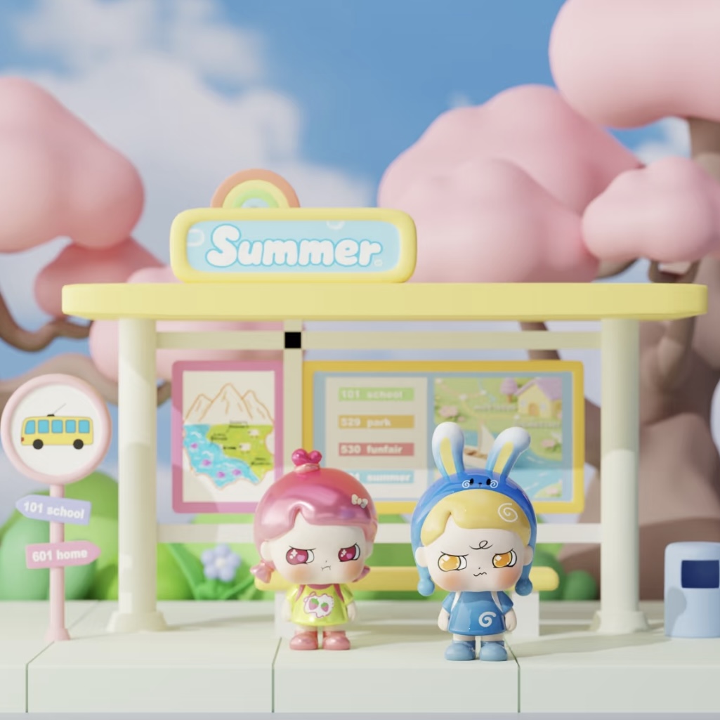 逃逃幼稚园开学季盲盒潮玩可爱公仔摆件潮流玩具