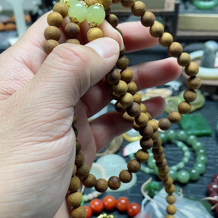 和田玉手串未镶嵌