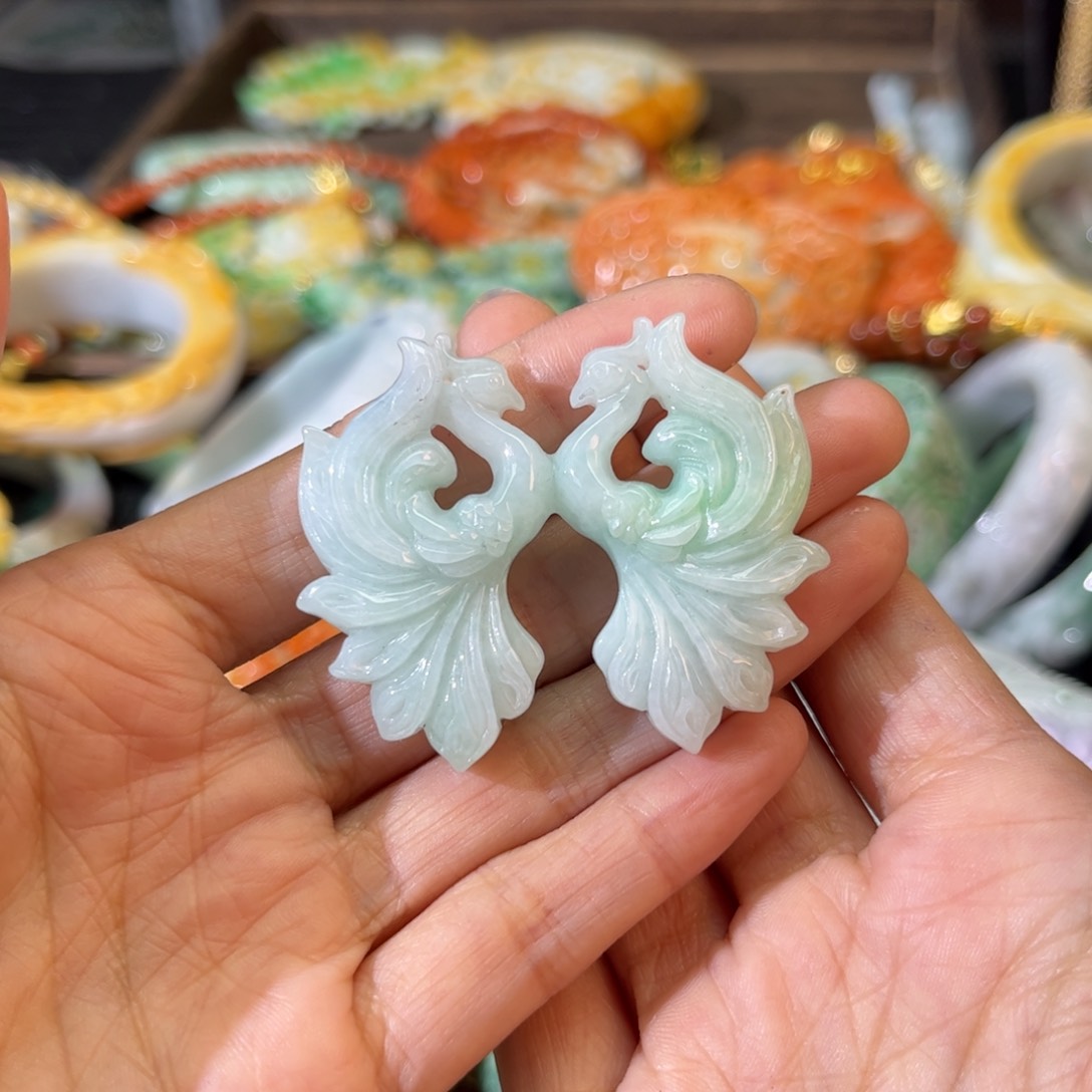 翡翠颈饰未镶嵌张*喵待编款