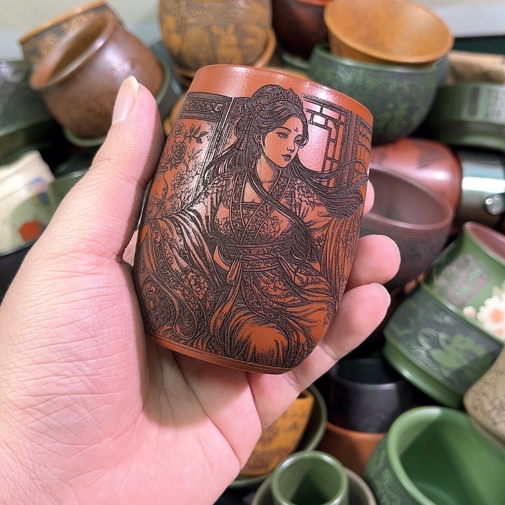 茶杯紫砂全手工紫砂主人杯