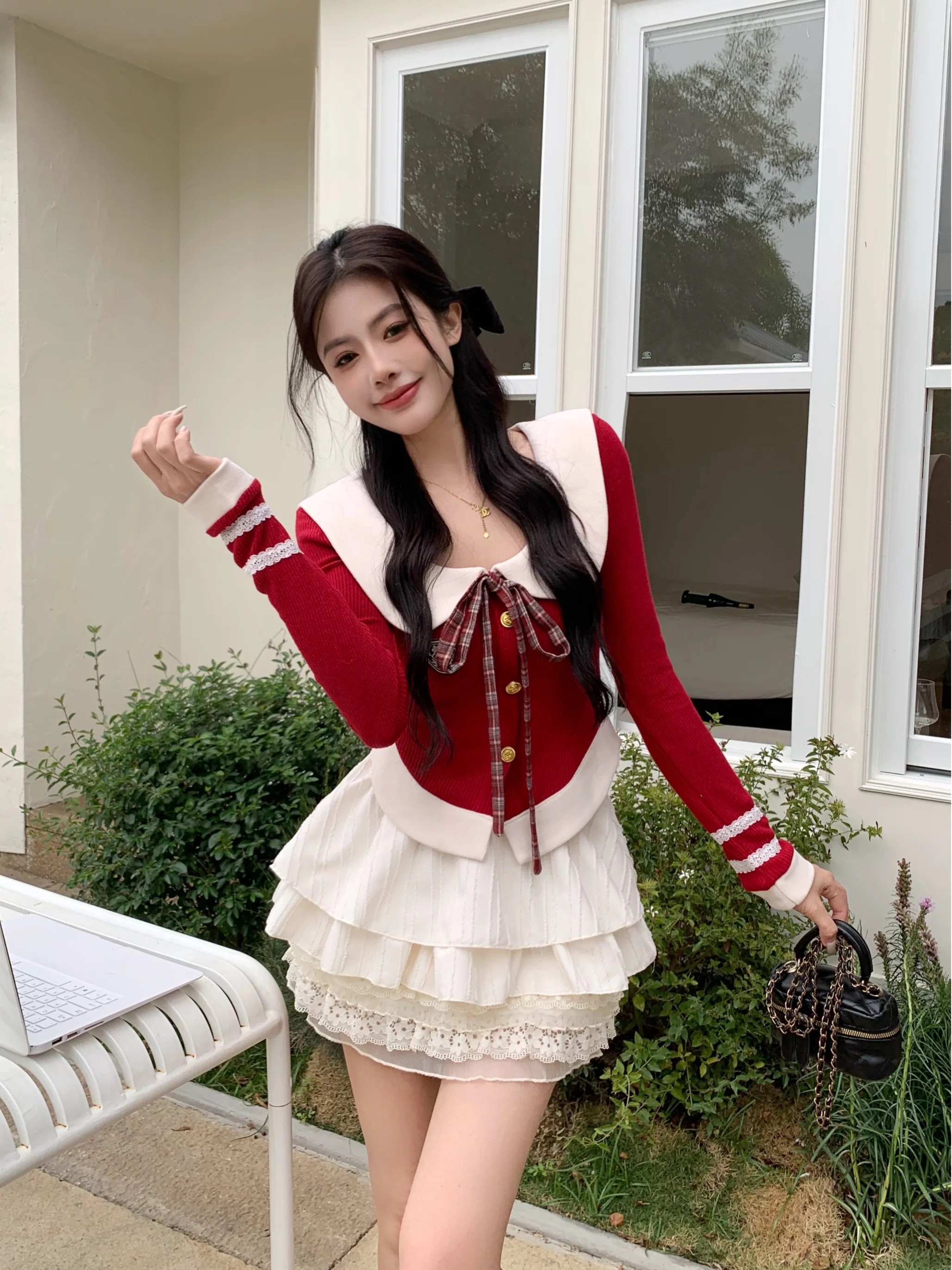 《直》9-49辣妹上衣连衣裙