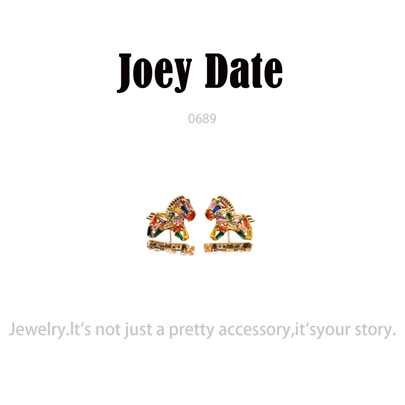 镀K金   Jory Date  耳饰～0689
