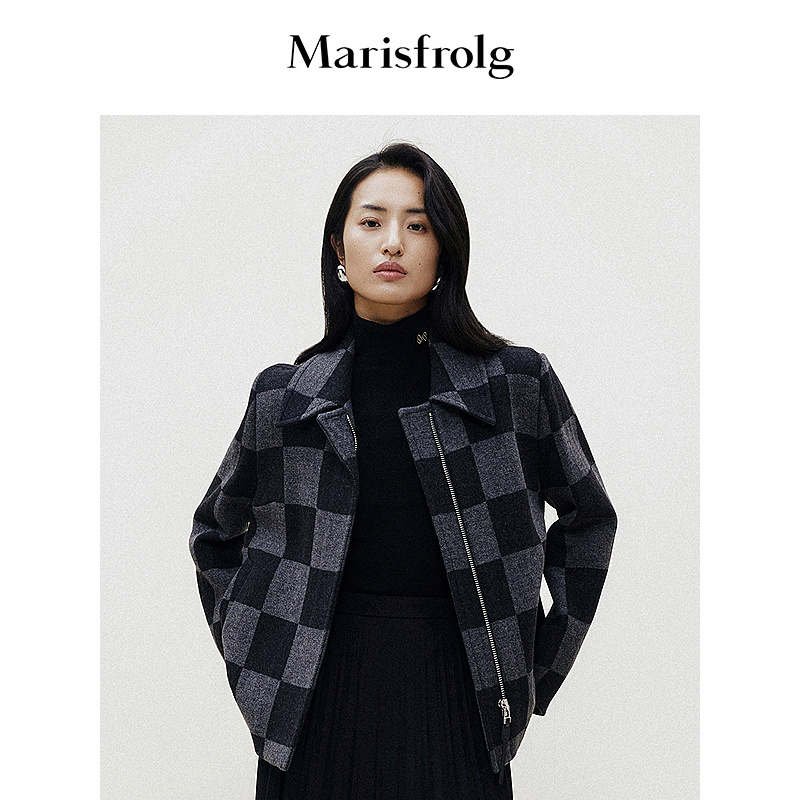 【粉丝专享】Marisfrolg玛丝菲尔时尚复古经典毛呢外套