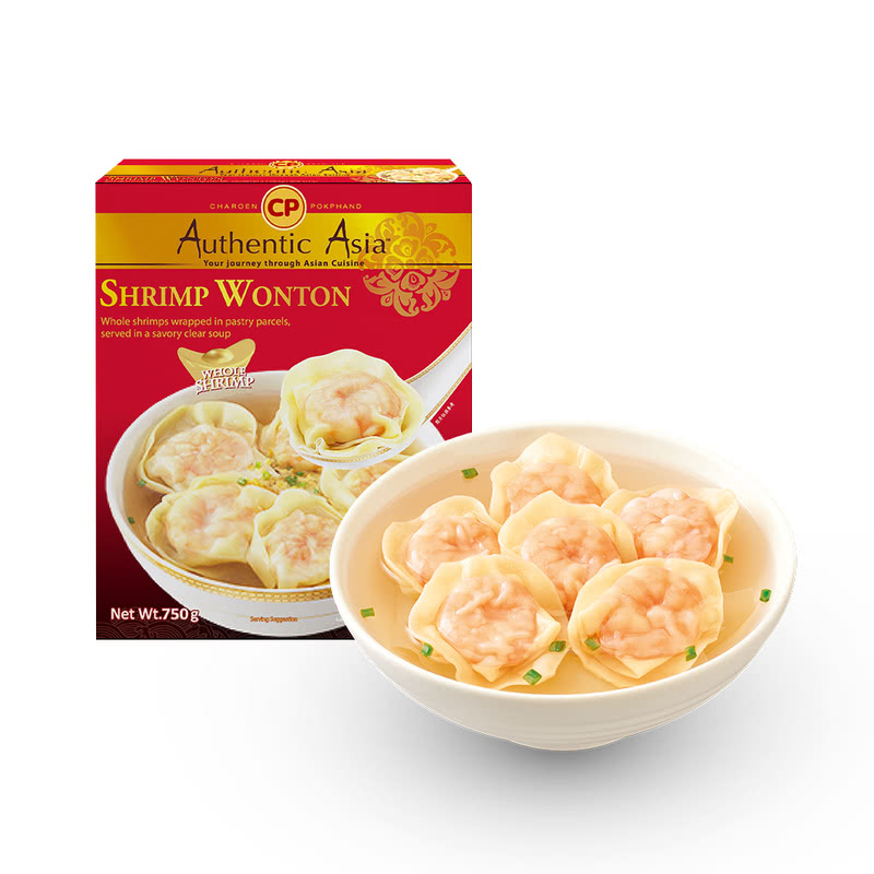 CP泰国进口虾肉馄饨750g(虾肉馄饨720g+调味粉包)5g*6