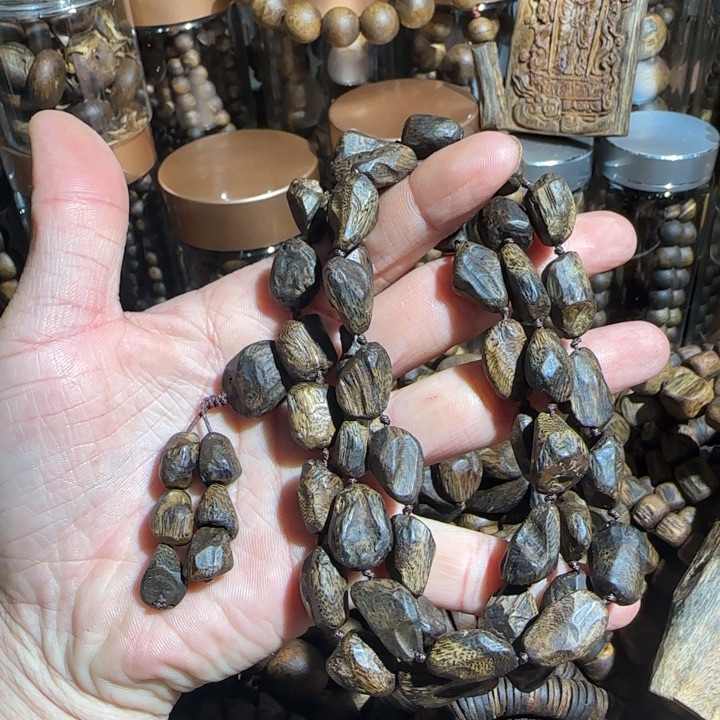 沉香手串海南莺歌绿树丁39克99沉