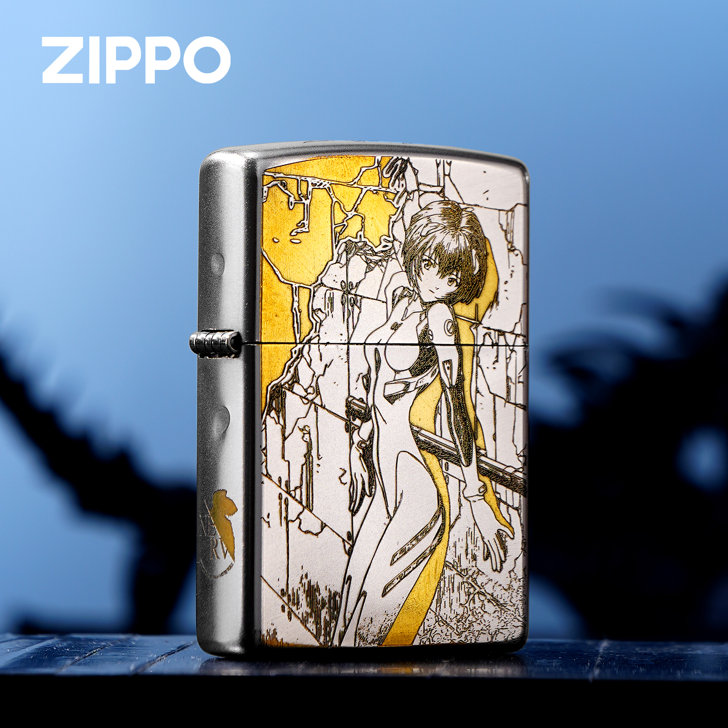 ZIPPO打火机EVA-绫波丽-五面精雕防风煤油打火机送男友礼物DYX1H1
