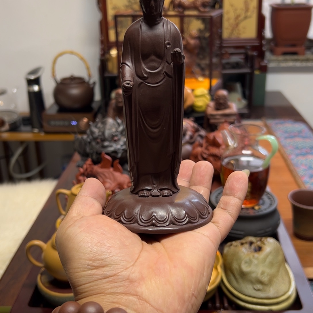 灯***。紫砂茶宠紫砂茶宠摆件。     