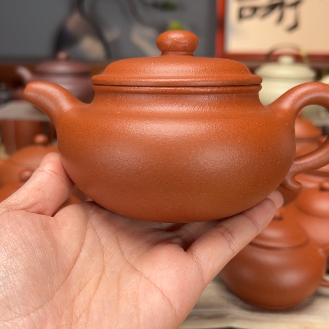 紫砂茶壶阳**气宝山红泥360