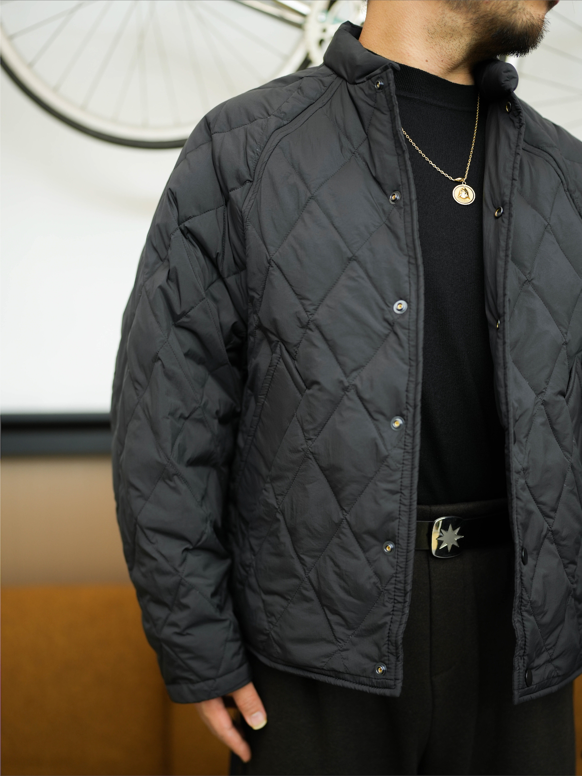 TIAS【Office】菱格纹小立领85绒保暖羽绒服YJ1059