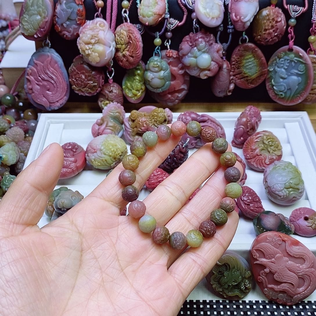 玛瑙/玉髓盐源玛瑙手链未镶嵌