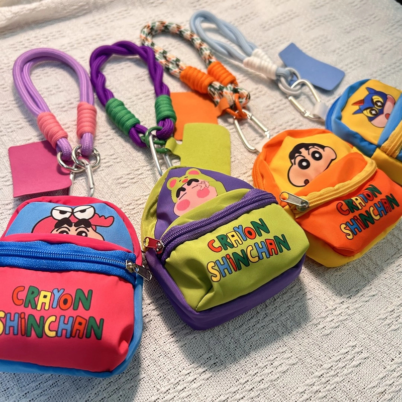 ins手机挂绳创意蓝牙耳机零钱包编织手腕绳小新书包个性挂件防丢