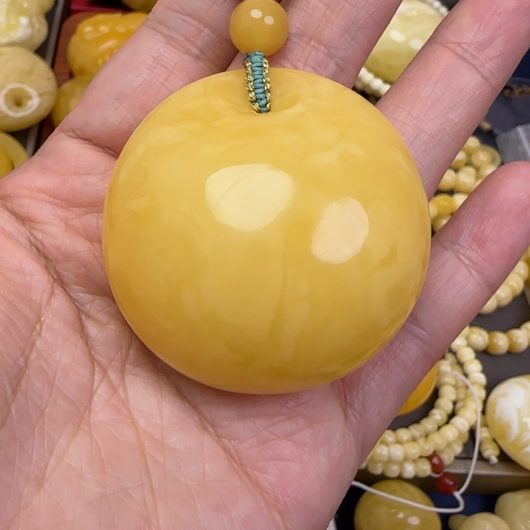 蜜蜡颈饰未镶嵌天然蜜蜡