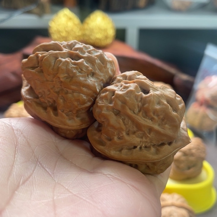 文玩核桃把件蛤蟆头3842