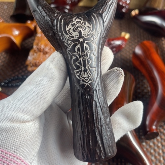 东非黑黄檀（紫光檀）紫光檀手工树纹