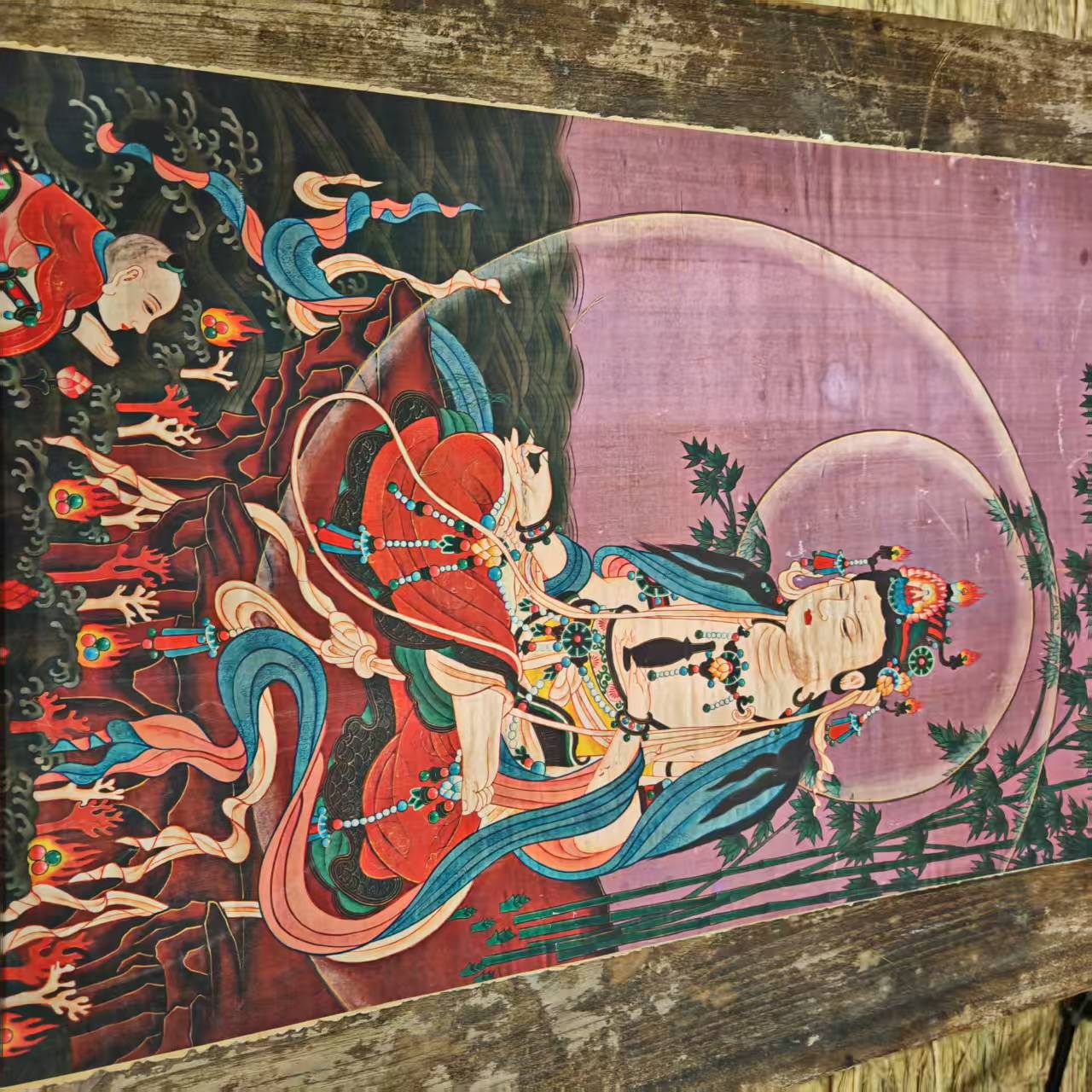 高端精品文殊菩萨绘画类唐卡AA88